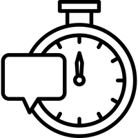 100% RESPONSE TIME icon